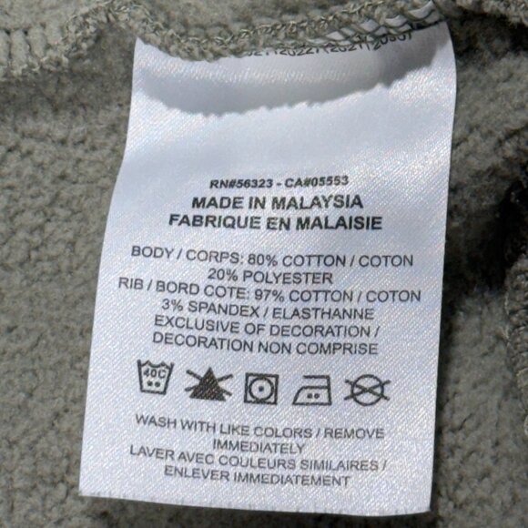 Nike Center Check Olive Crewneck Sweatshirt S Distressed Look - Picture 6 of 16